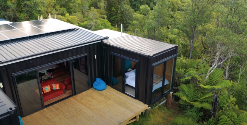 Rosie’s Off-Grid Shipping Container Home in Coromandel
